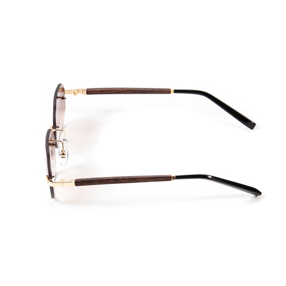 Brown Gradient Tint Men's Hip Hop Sunglasses - Picture 4 of 4